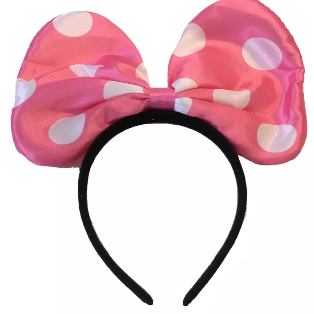 Disney Minnie Mouse Ears Lights Pink Polka Dots